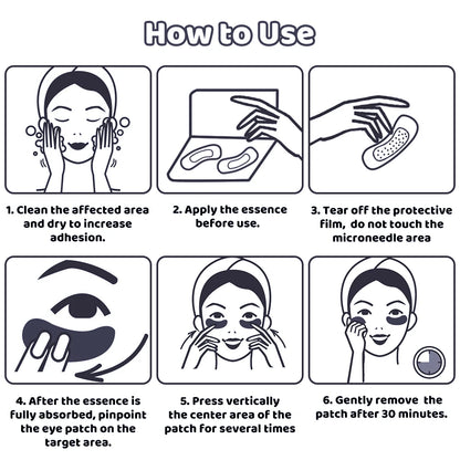 Hyaluronic Acid Microneedle Eye Patches